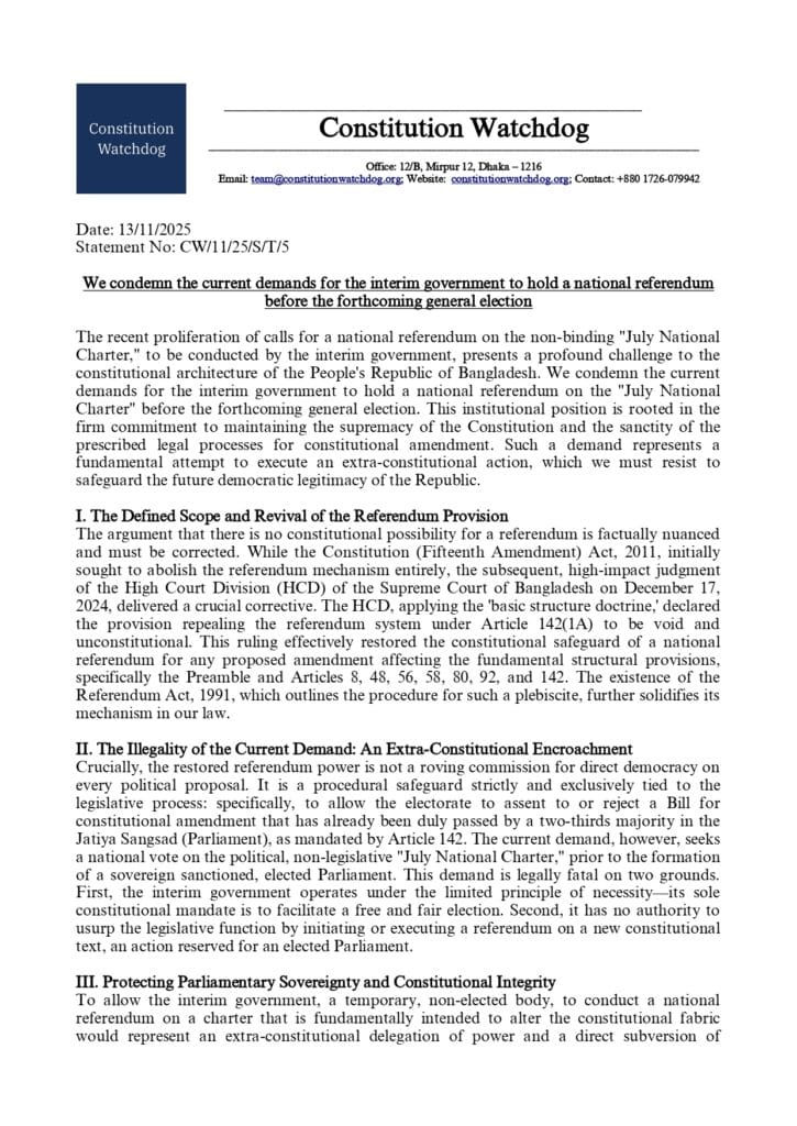 We condemn the current demands for the interim government to hold a national referendum before the forthcoming general election_page-0001